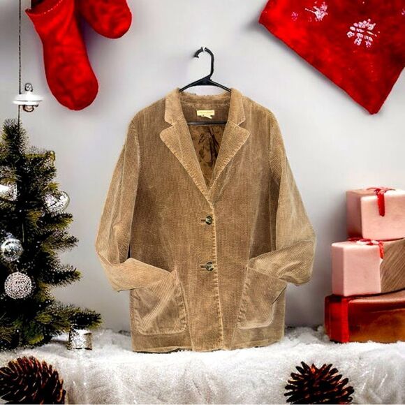Limited Chino’s l Tan Corduroy Jacket, Blazer l 2 front pockets l 14 l EUC - Picture 13 of 13